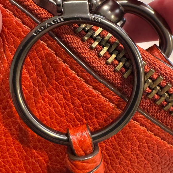 Coach 1941 Pebbled Leather Duffel in Chili - Picture 7 of 10